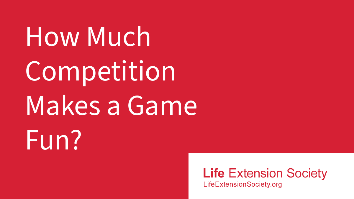 How Much Competition Makes a Game Fun?